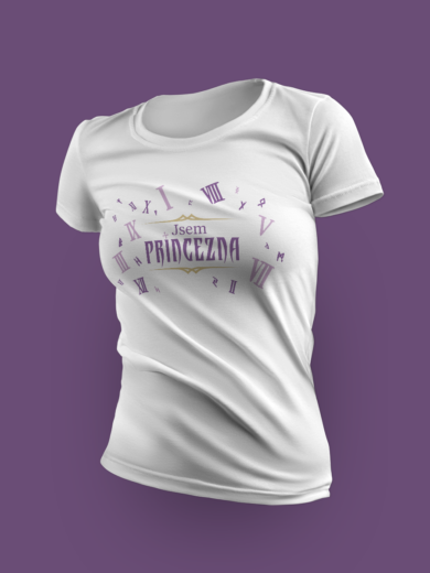 Tričko Jsem princezna bílé