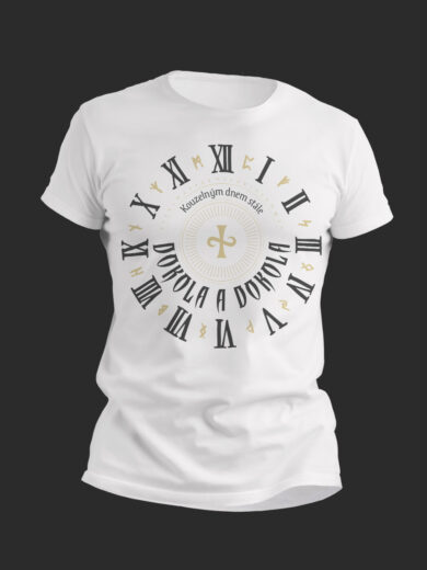 Tričko bílé ,,Kouzelným dnem stále dokola a dokola"